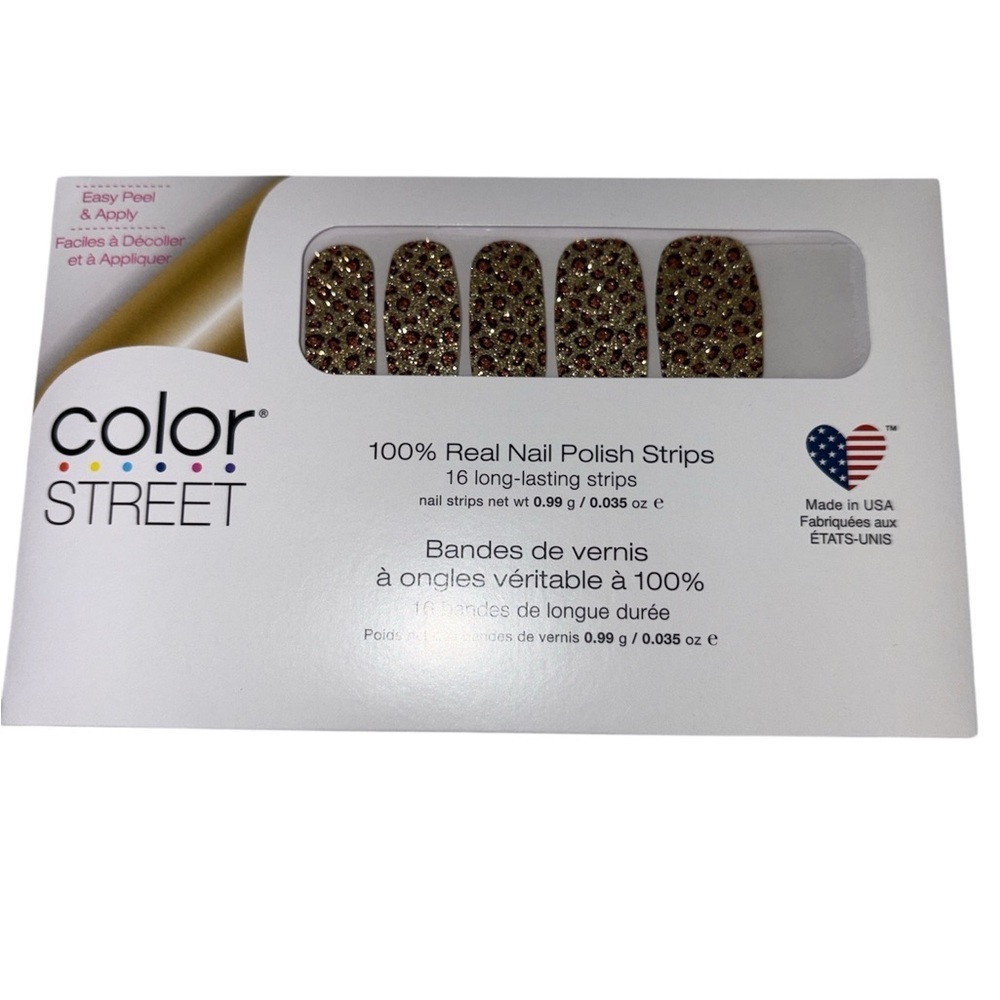 Color Street nail strips 100% real polish strips Safari Chic style New in pack